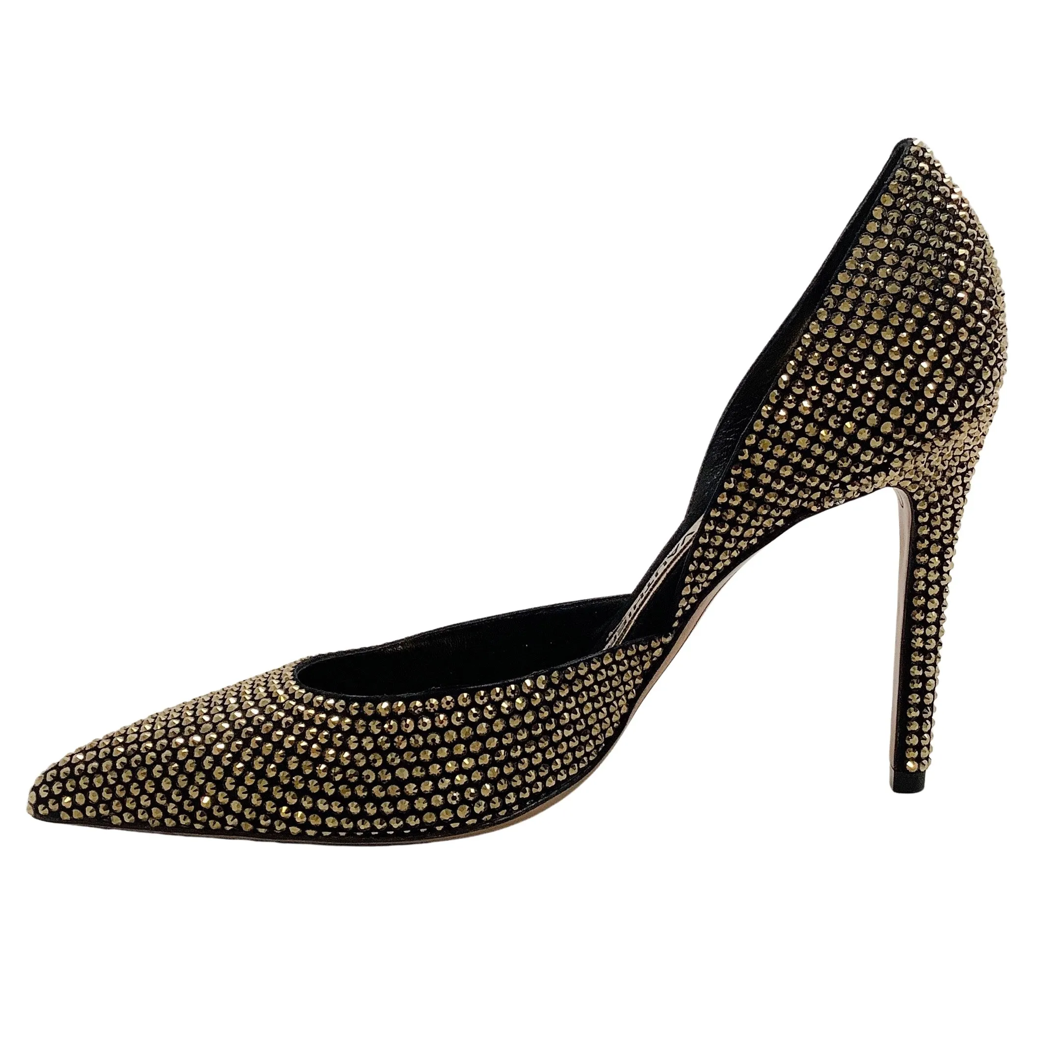 Alexandre Vauthier Gold Crystal Alex Pumps