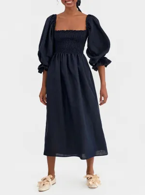 Atlanta Midi Dress - Navy