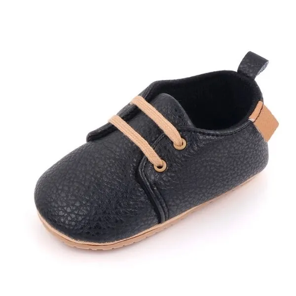 Baby Boat Shoes in Black