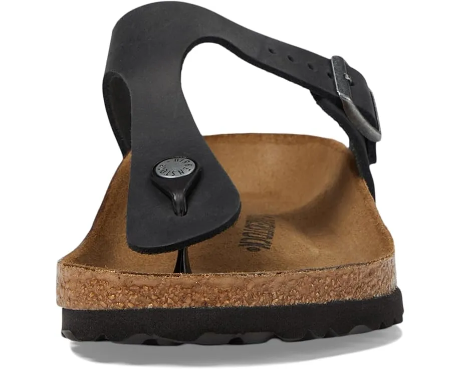 Birkenstock Gizeh Black Oiled Leather