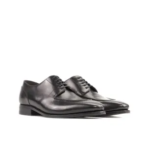 Black Split Toe Derby Shoes