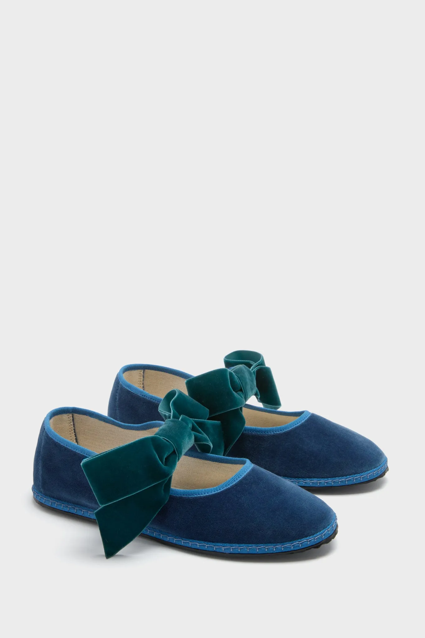 Blue Bow Strap Delfina Mary Janes