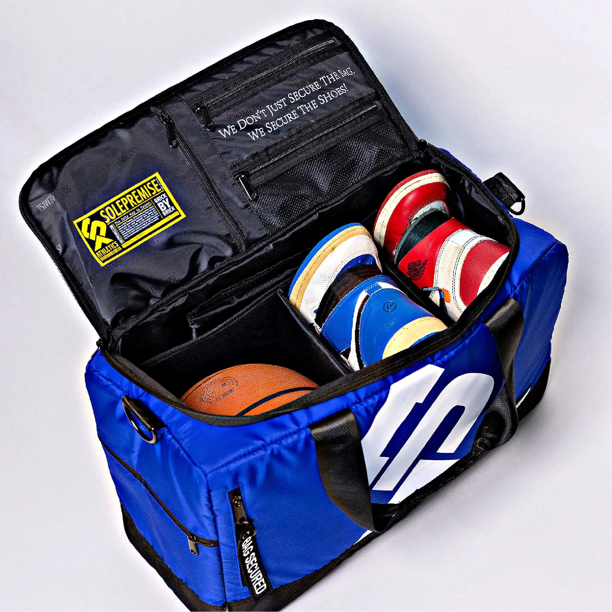 Blue Sneaker Duffle Bag