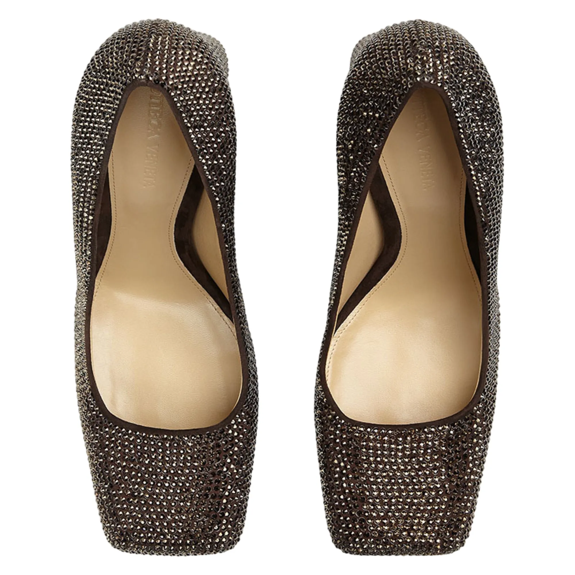 Bottega Veneta Crystal Embellished Tower Pumps