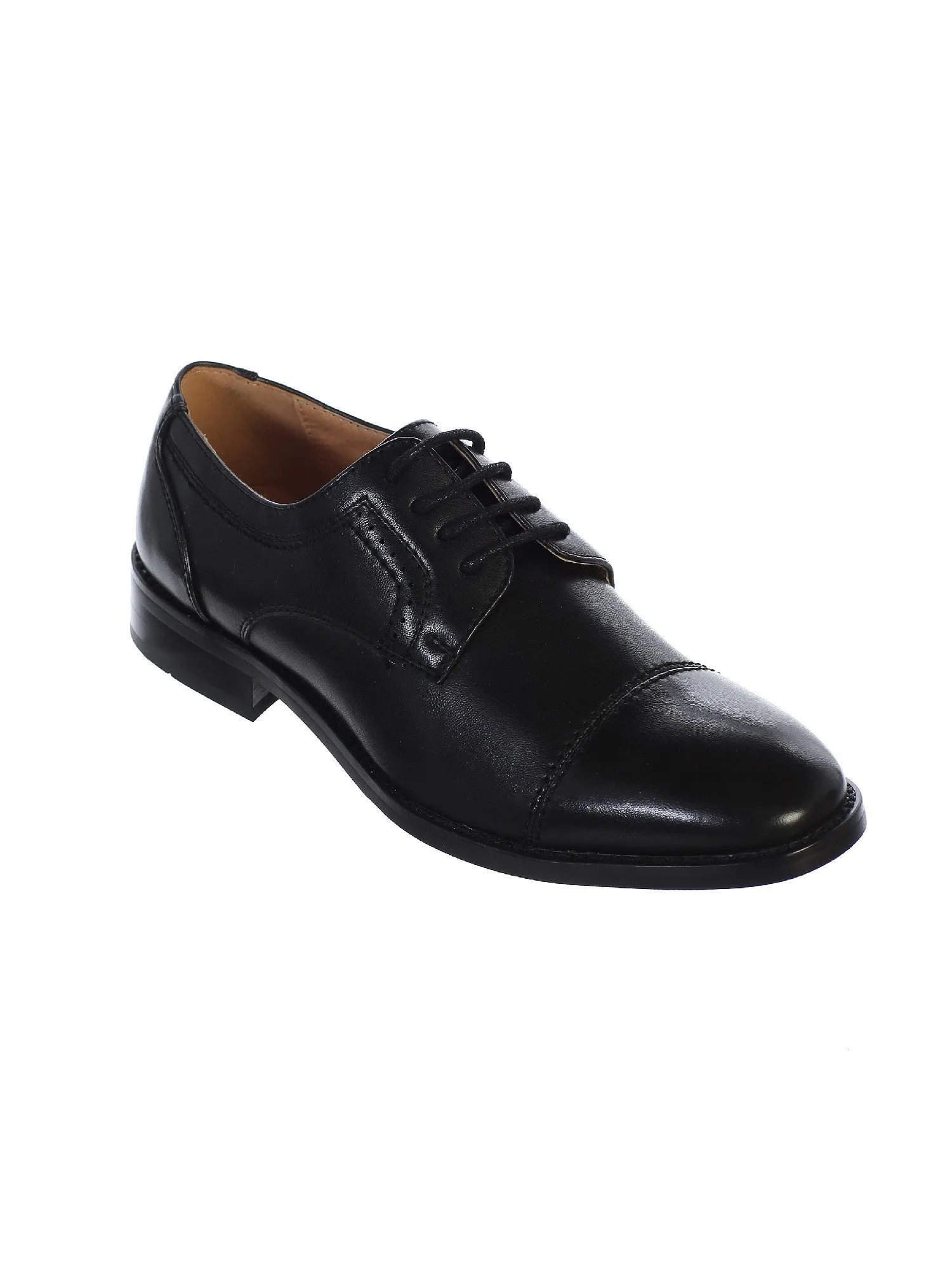 Boys Black Laces Oxford Shoes 11-5 Kids