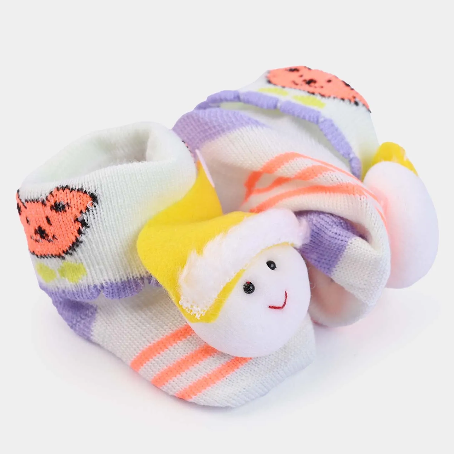 BP N. B Baby Booties -White