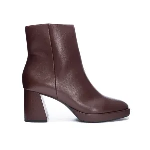 Chinese Laundry Dodger Ankle Leather Boots - Chocolate