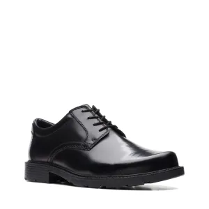 Clarks Mens Shoe Kerton Lace Black