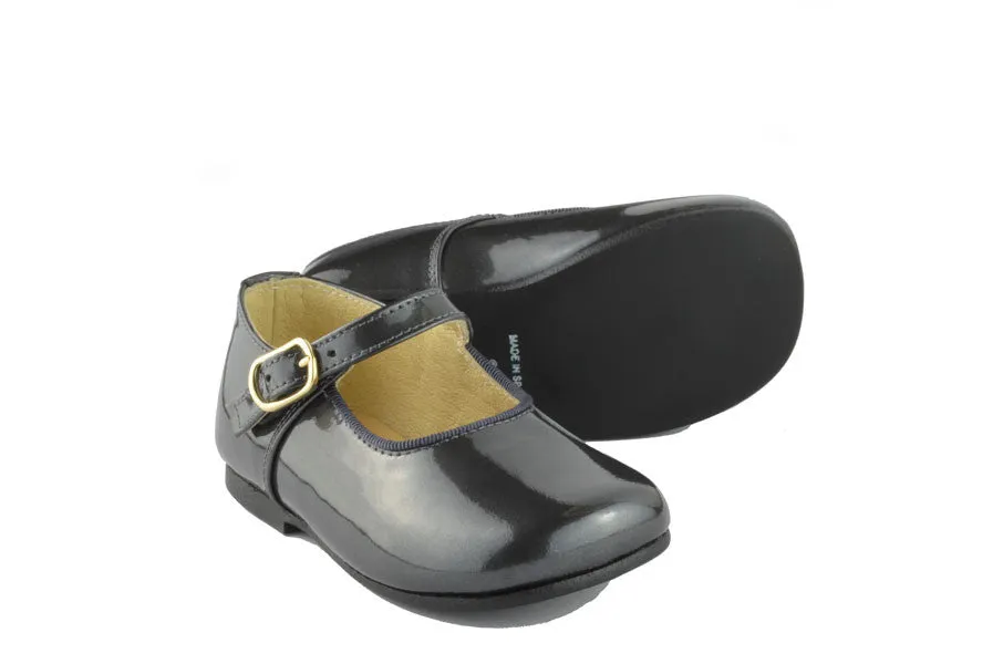 Clarys Girls Charcoal Grey Mary Jane