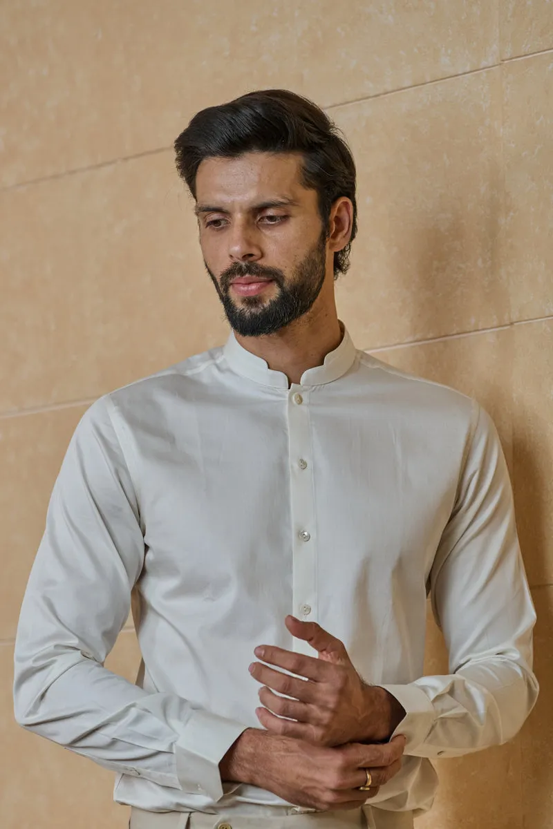 Cream Classic Cotton Shirt