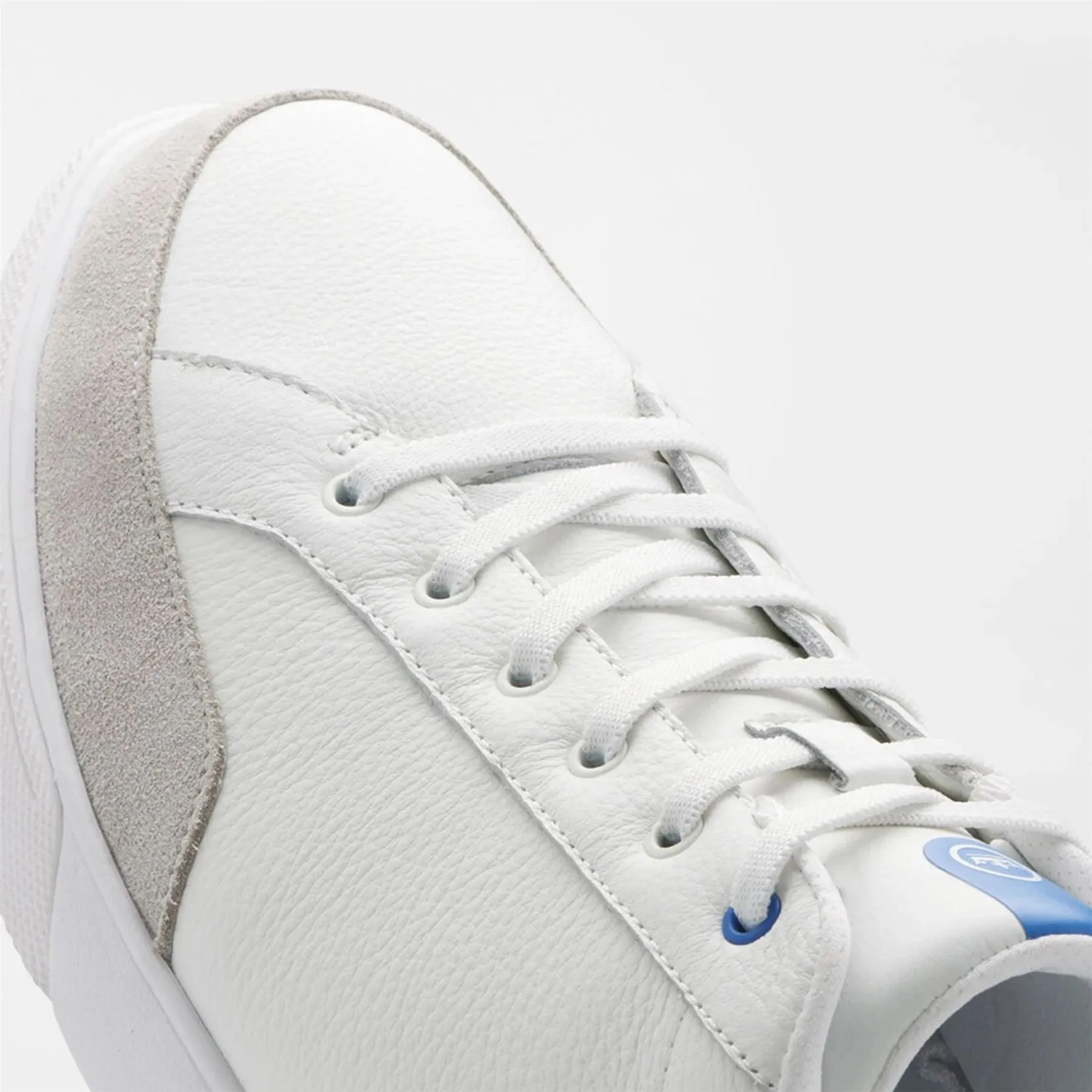 Drift Leather Hybrid Course Shoe White/Mako Blue - AW24