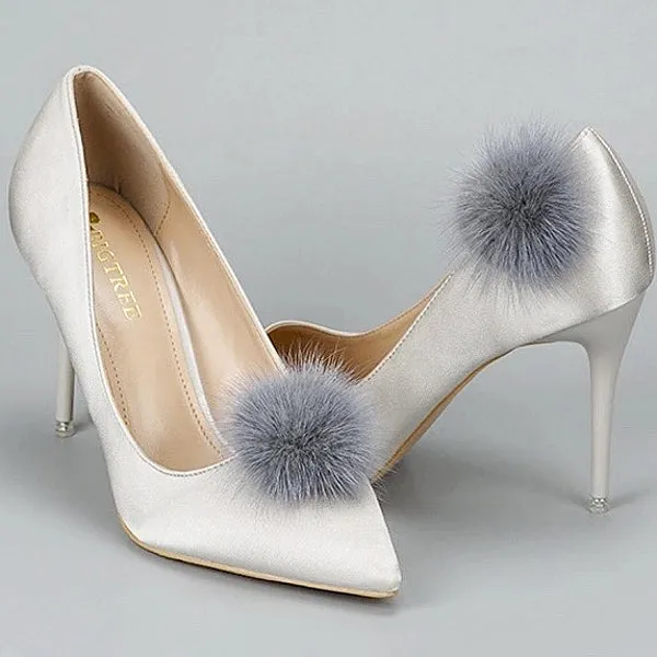 Elegant Pompom Shoe Clip - 5cm