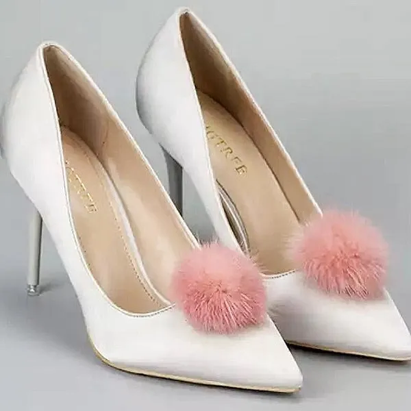 Elegant Pompom Shoe Clip - 5cm