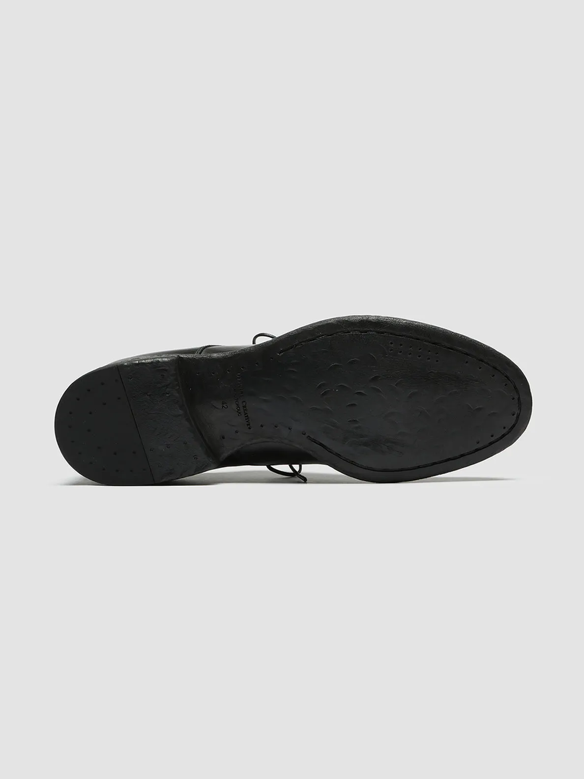 EMORY 022 - Black Leather Derby Shoes