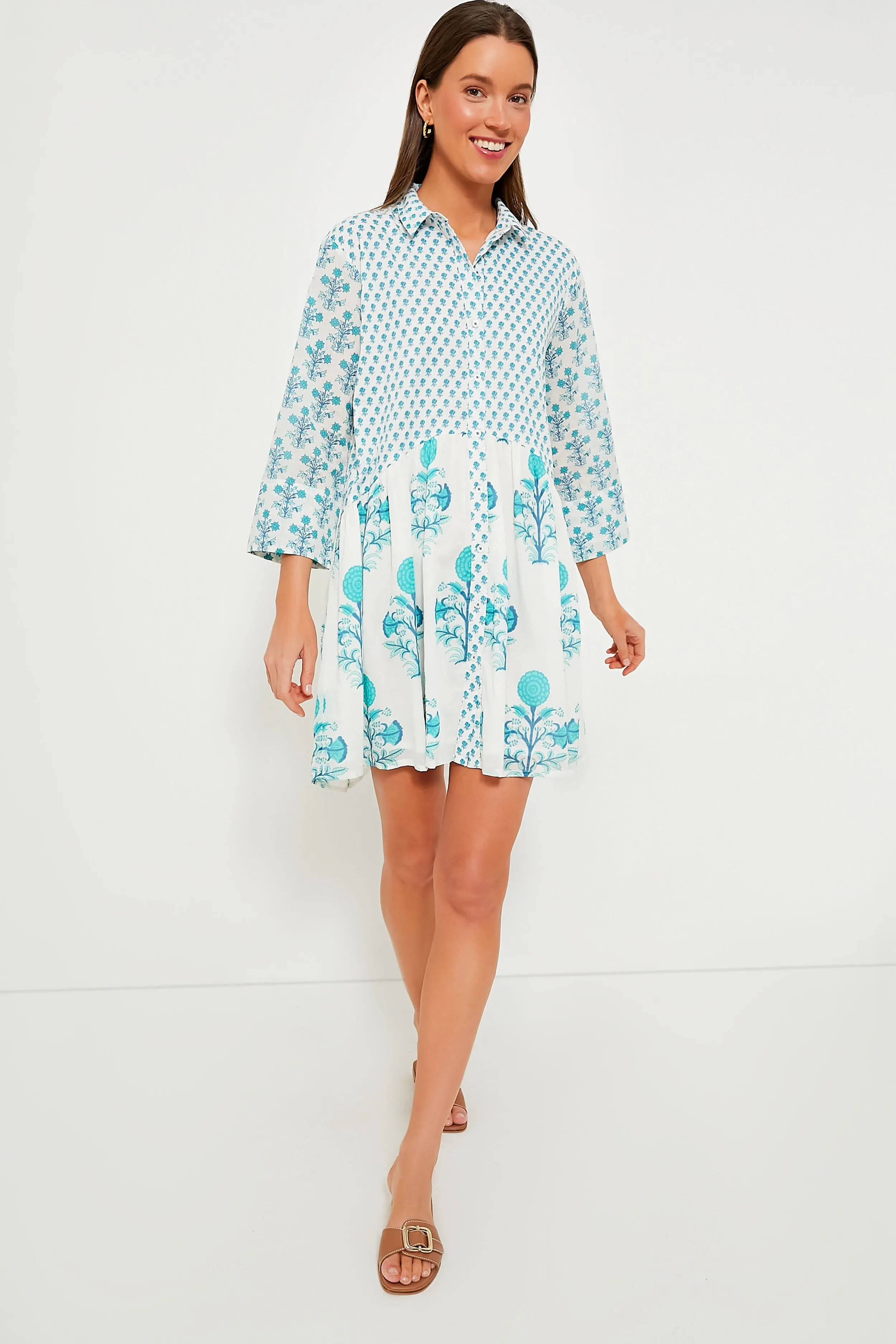 Exclusive Turquoise Deauville Short Dress