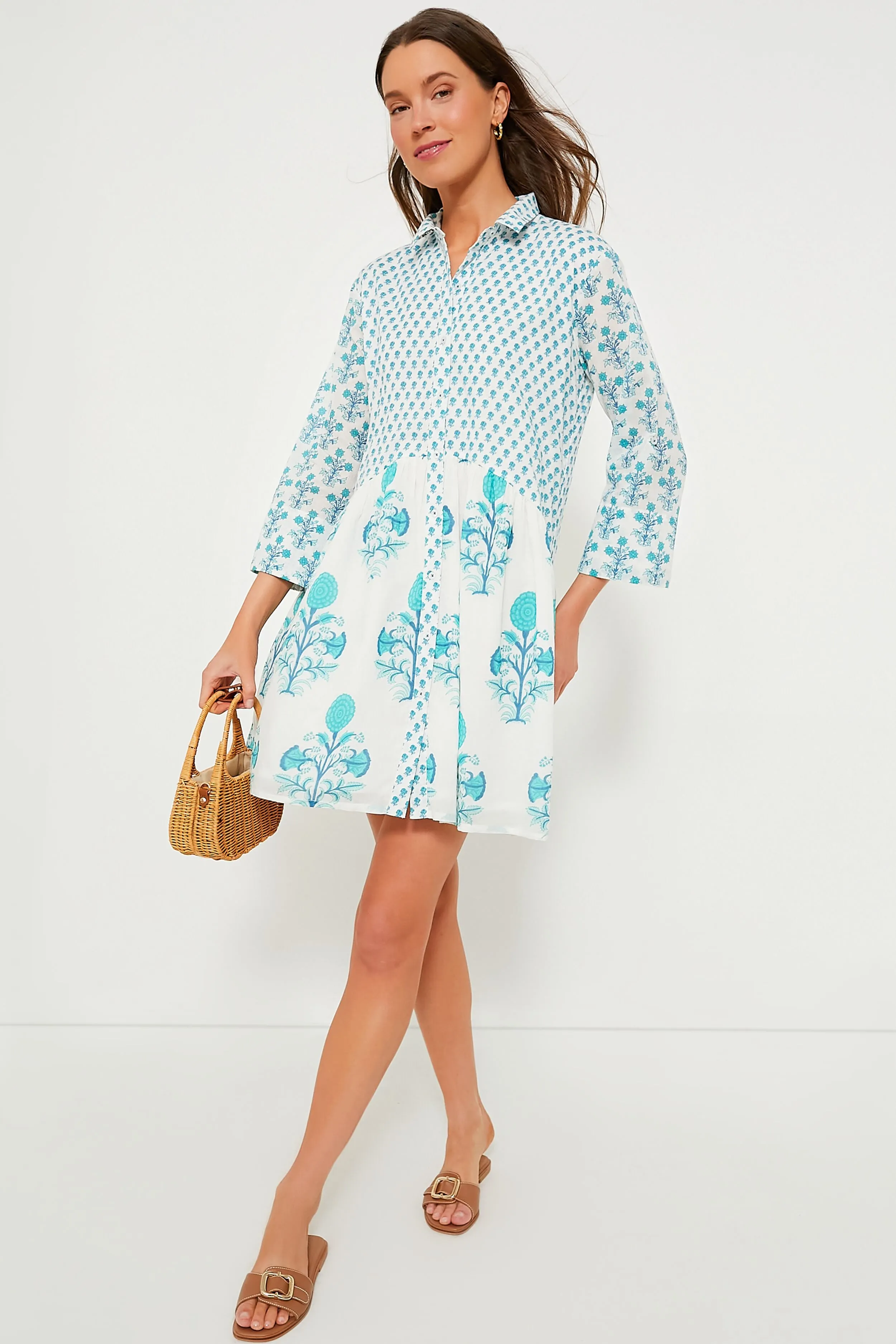 Exclusive Turquoise Deauville Short Dress