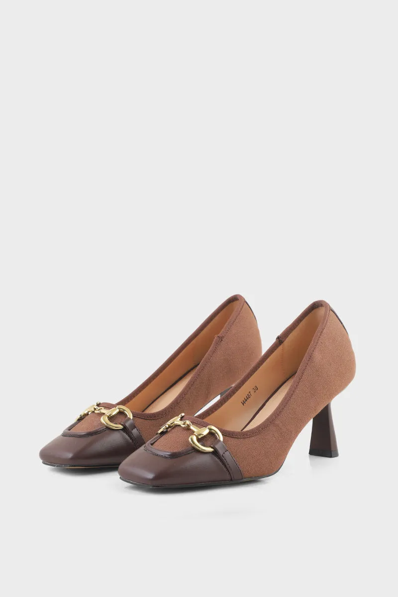 Formal Court Shoes I44487-Brown