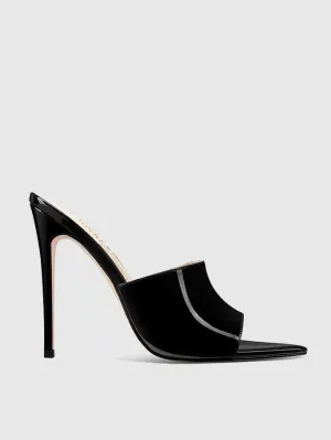 Gianni Patent Mule - Black