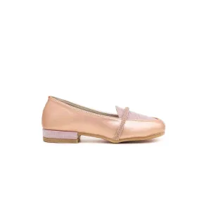 Girls Champagne Formal Moccasin KD0565