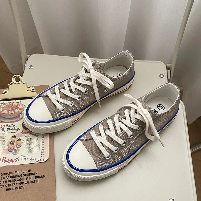 Glamorous For Male And Female Korean Canvas Shoes