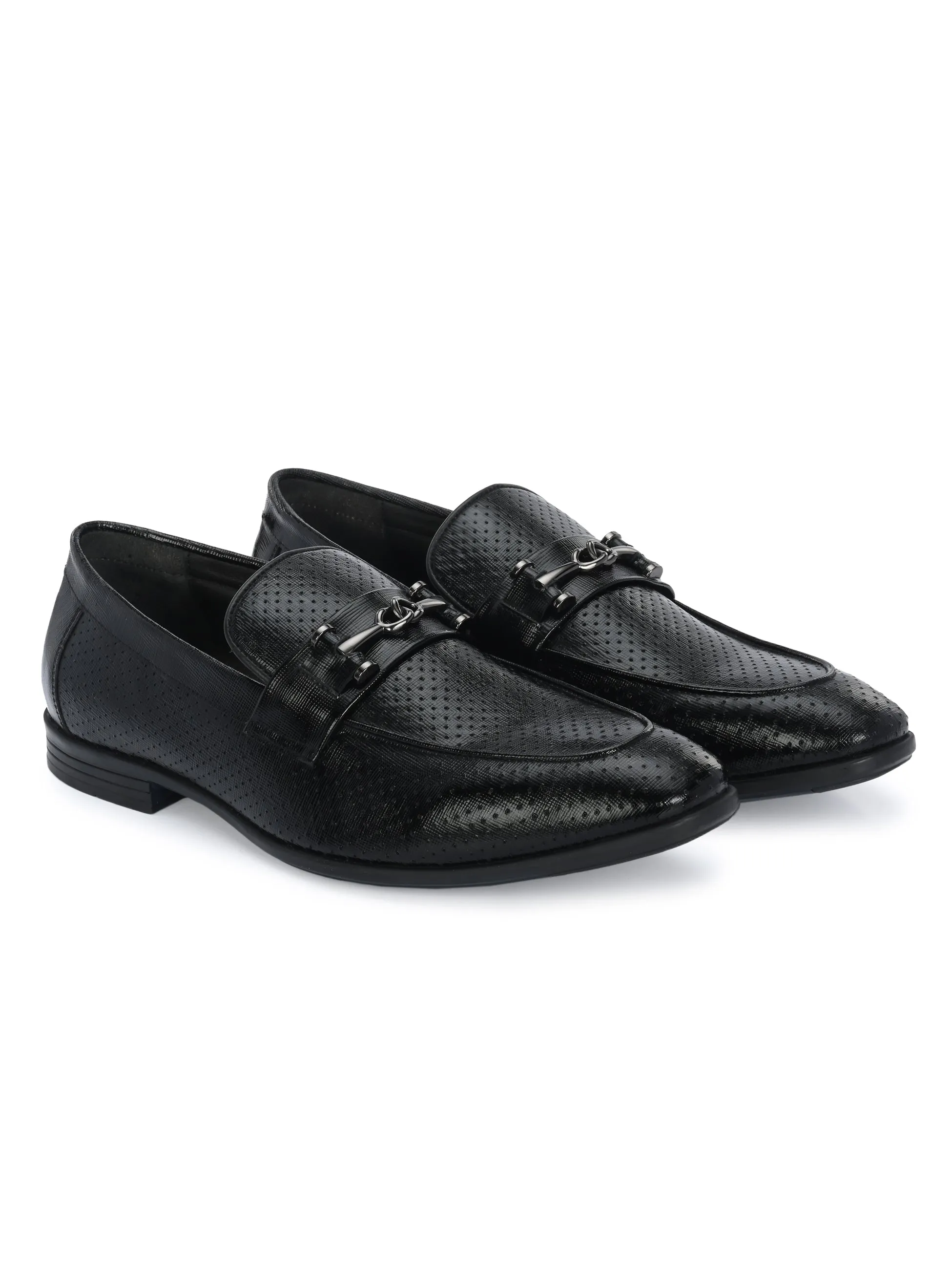 HITZ6344-Men's Black Leather Formal Shoes