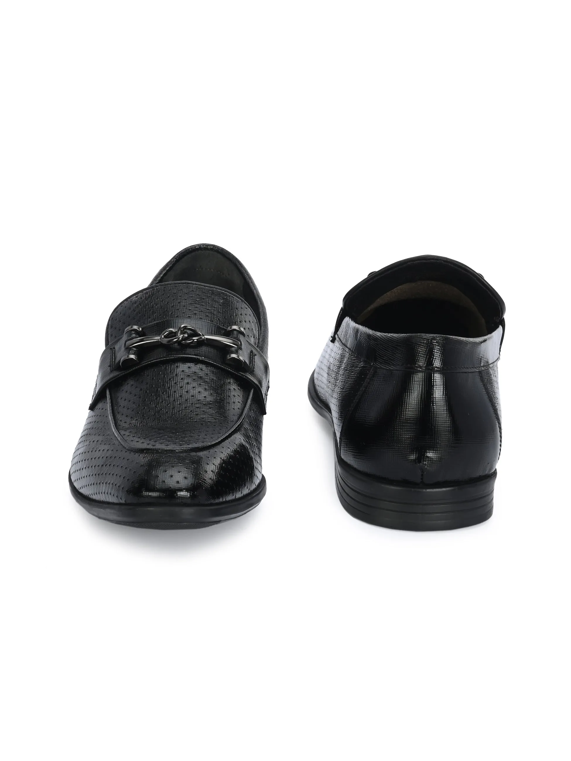 HITZ6344-Men's Black Leather Formal Shoes