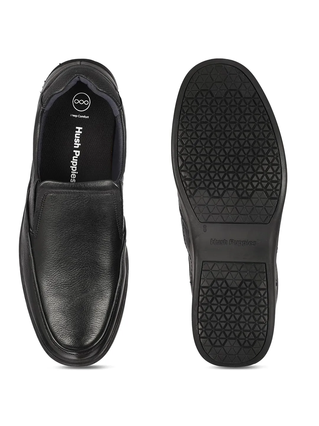 Hush Puppies Men's STREET SLIP ON Slipon Formal Shoes (8546139_BLACK_9 UK)