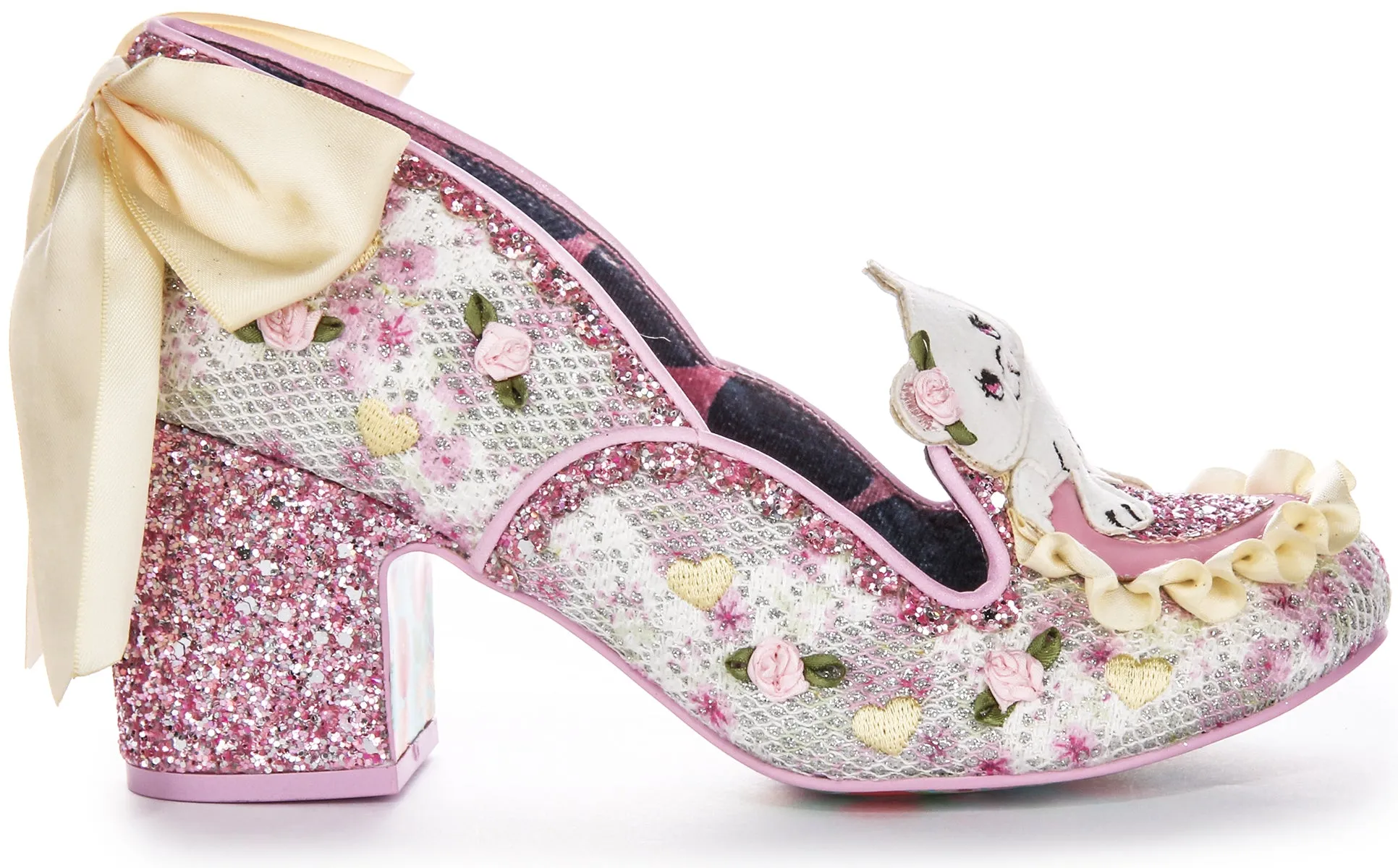 Irregular Choice Kitten Whiskers In Pink White For Women