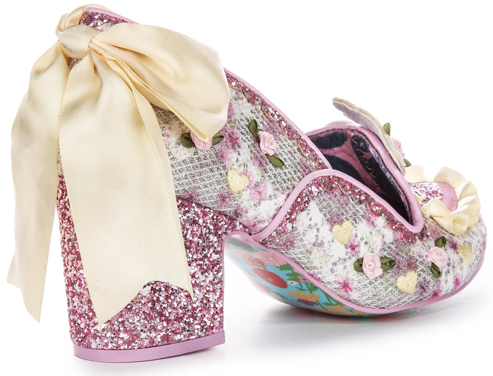 Irregular Choice Kitten Whiskers In Pink White For Women