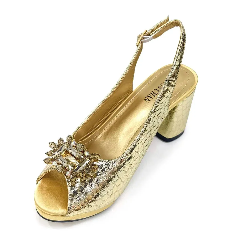 Italian Rhinestone Party Shoes & Bag – 2024 Italian Style