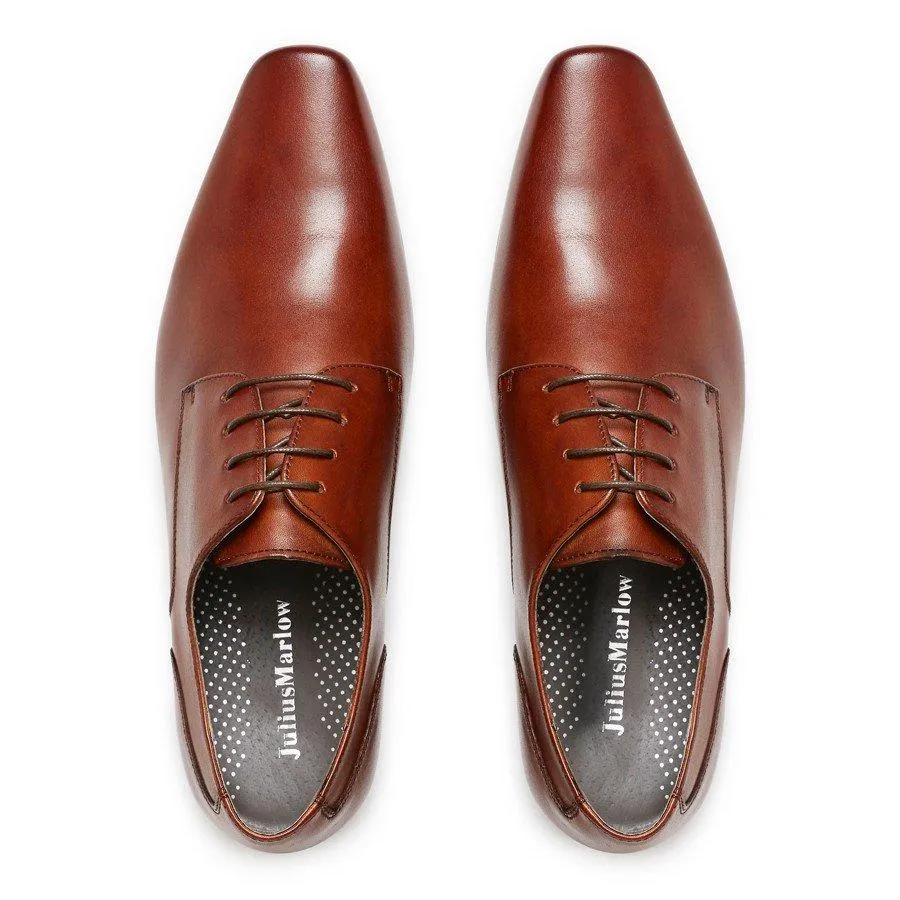 Mens Julius Marlow Grand Tan Leather Lace Up Work Dress Formal Shoes