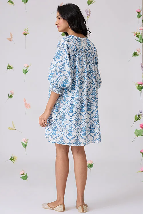 Okhai "Sukoon" Handblock Printed Pure Cotton Dress | Relove