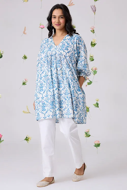 Okhai "Sukoon" Handblock Printed Pure Cotton Dress | Relove