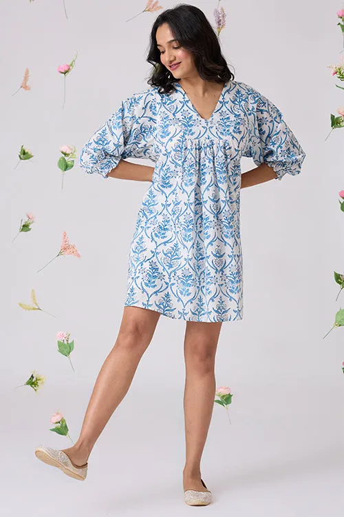 Okhai "Sukoon" Handblock Printed Pure Cotton Dress | Relove