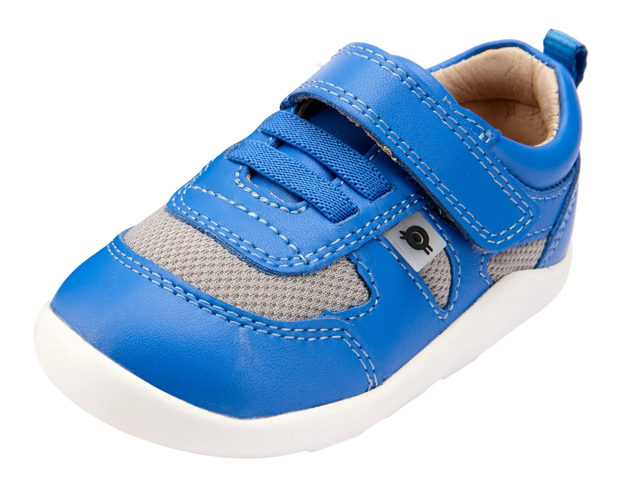 Old Soles Boy's and Girl's 8010 Cruzin Shoe - Neon Blue/Light Grey