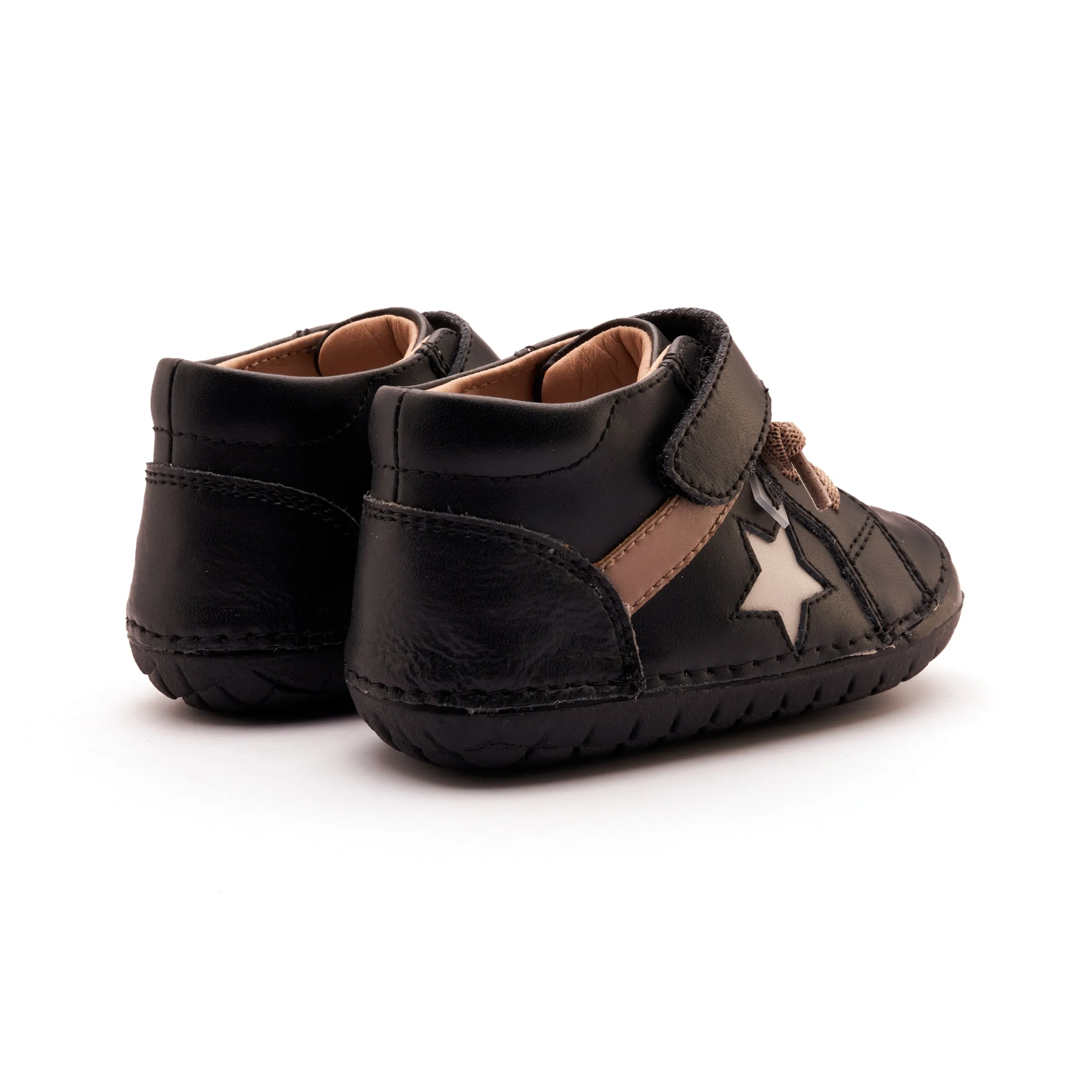 Old Soles Boy's Rad Pave Casual Shoes - Black / Taupe / Sporco