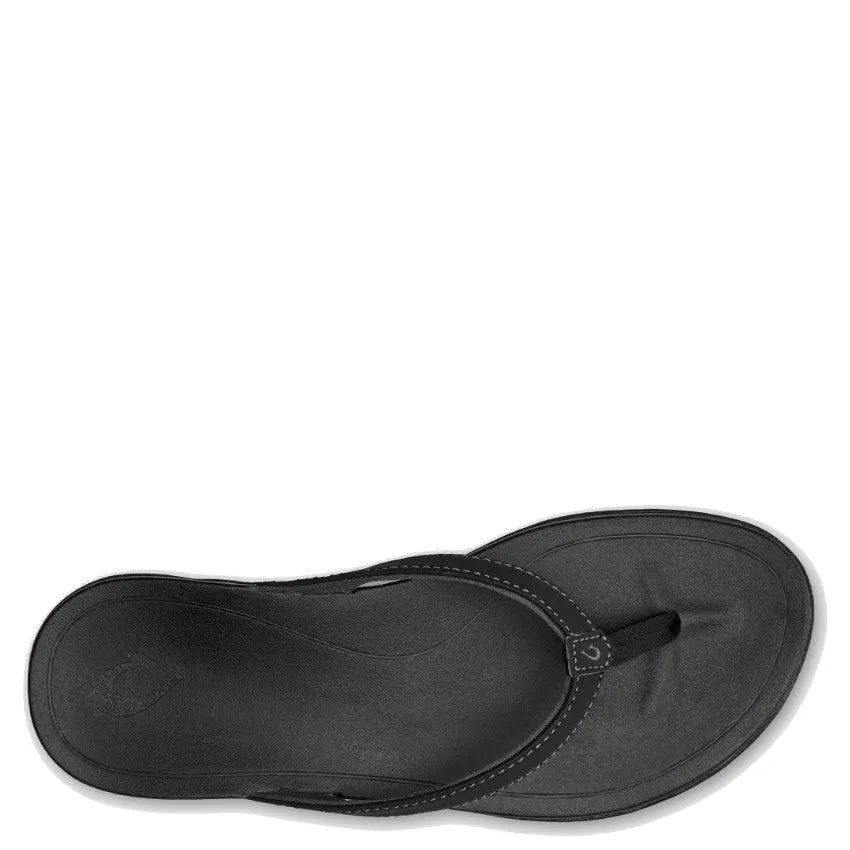 Olukai Women's Ho'Opio Sandal - Onyx/Onyx 20294-OXOX