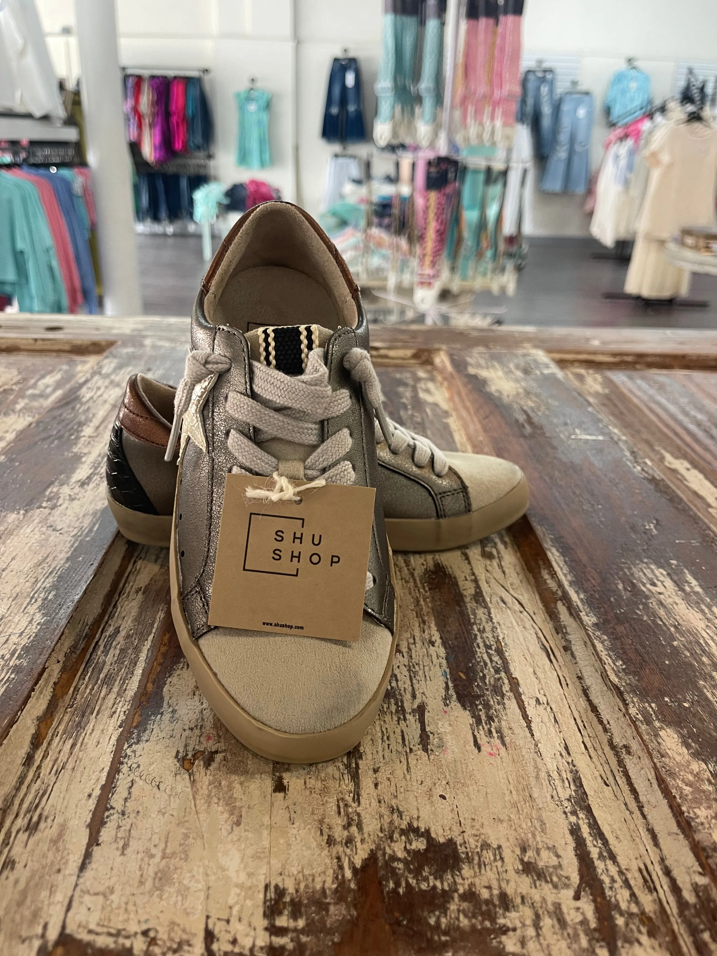 Paula Kids Sneakers in Mixed Metal