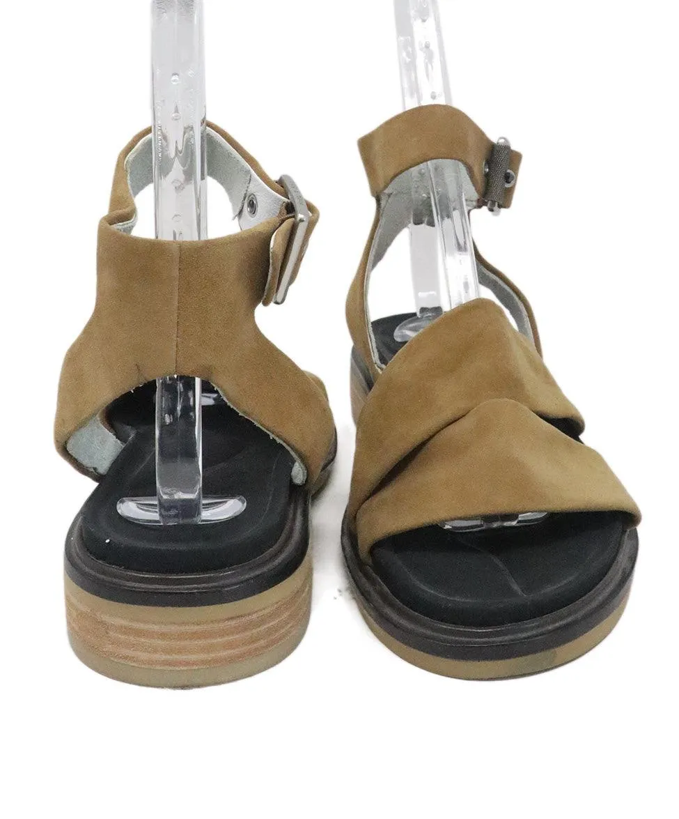 Rag & Bone Tan & Black Suede Sandals sz 9