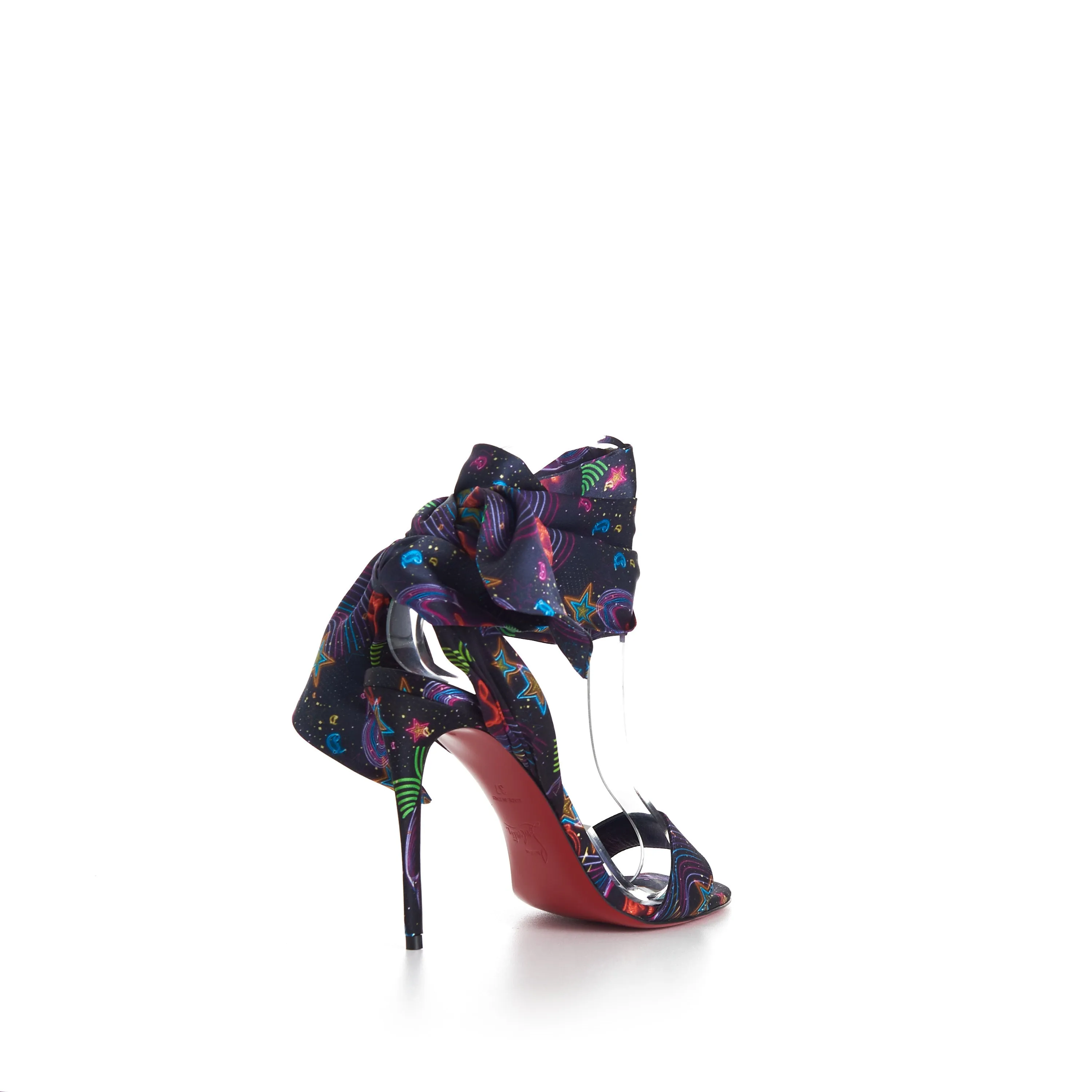 Sandale Du Désert 100 Sandals In Multicolor Crepe Satin Starlight Print