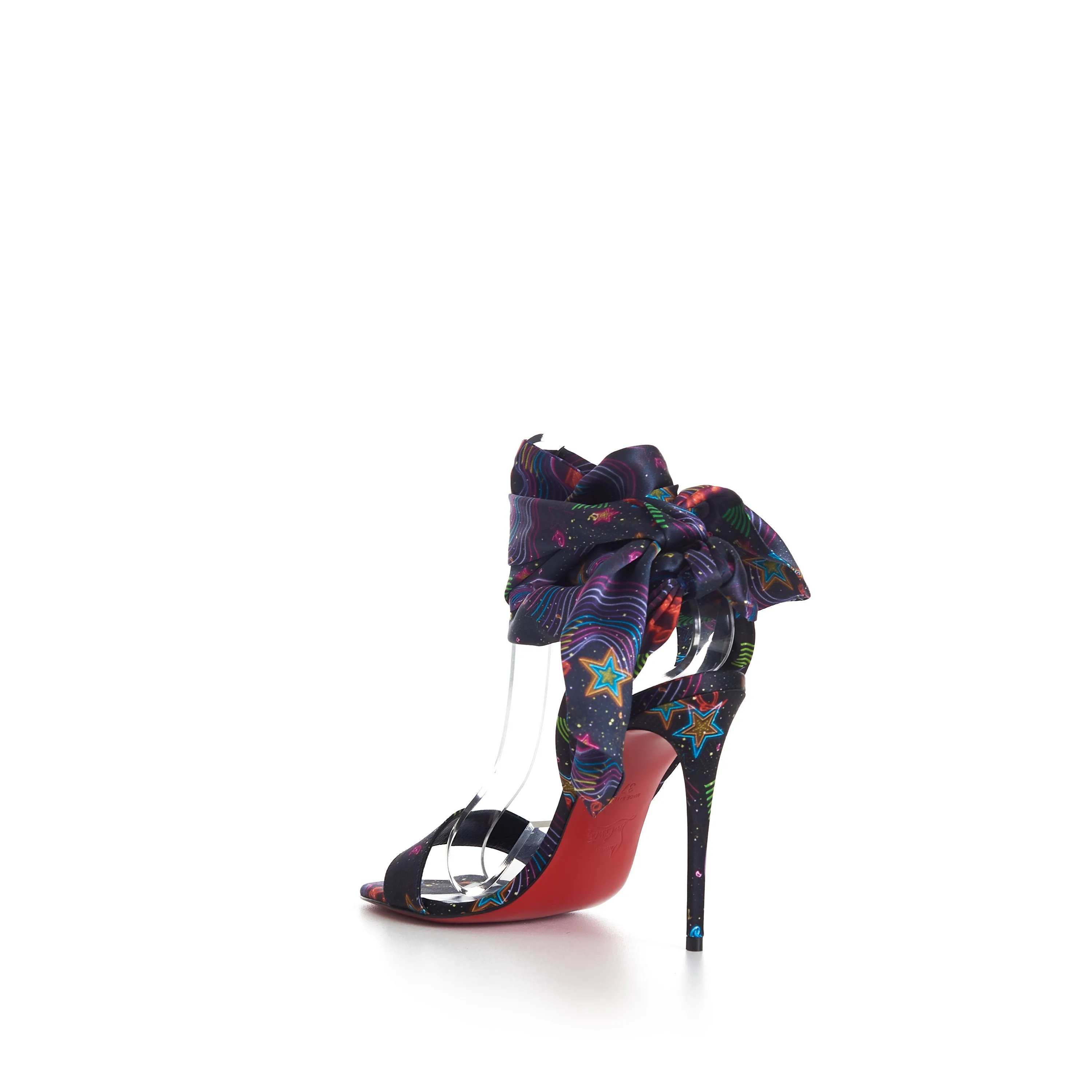 Sandale Du Désert 100 Sandals In Multicolor Crepe Satin Starlight Print