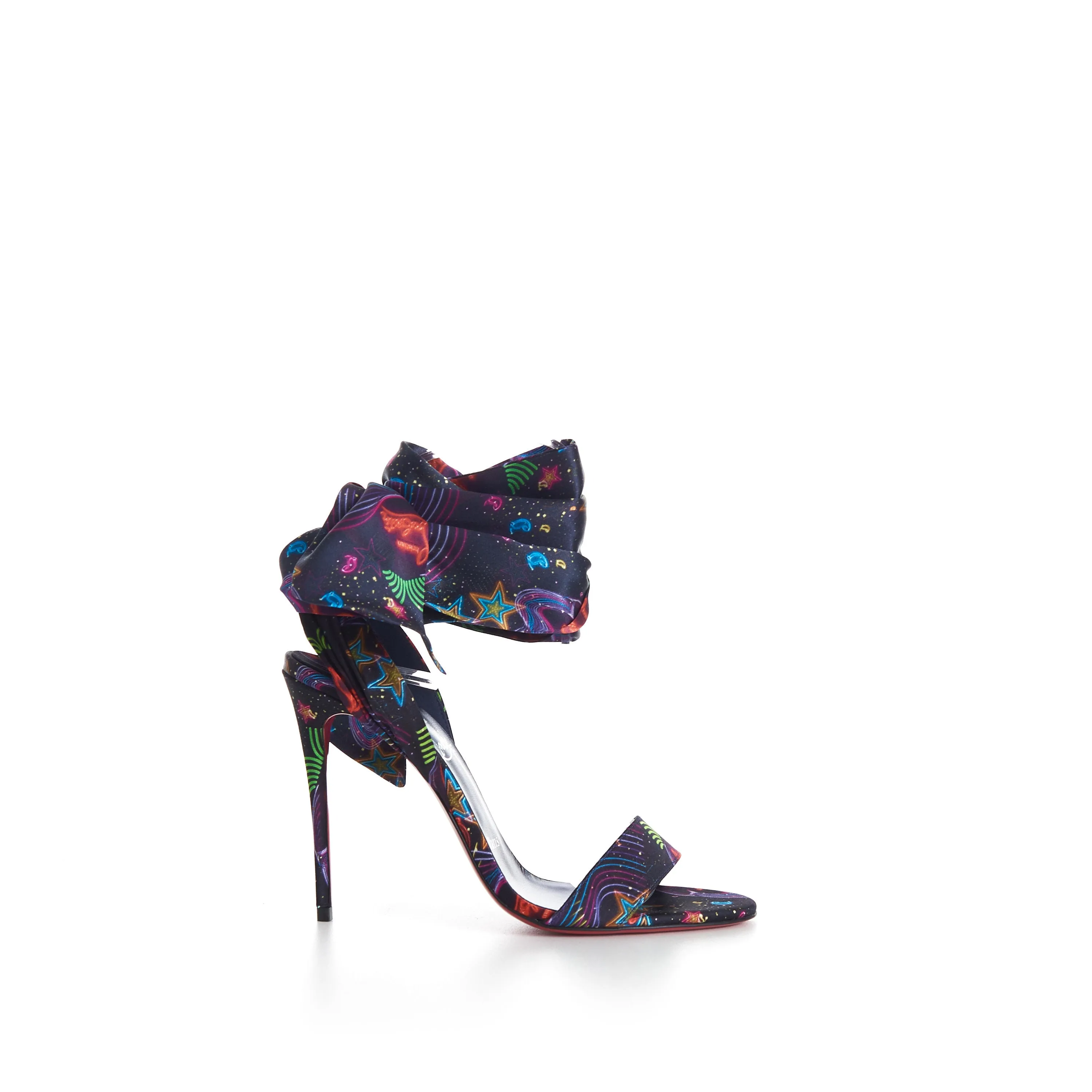 Sandale Du Désert 100 Sandals In Multicolor Crepe Satin Starlight Print