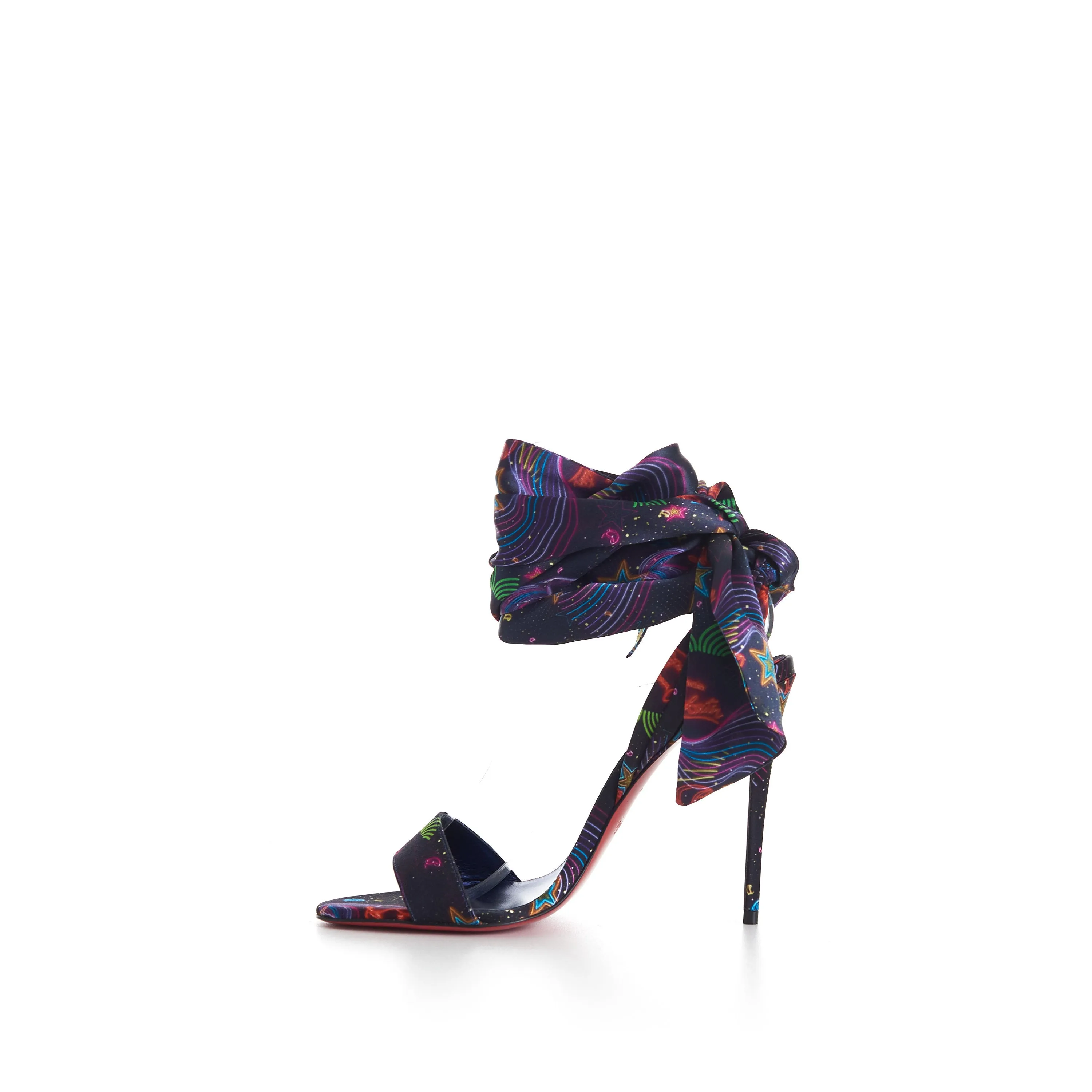 Sandale Du Désert 100 Sandals In Multicolor Crepe Satin Starlight Print