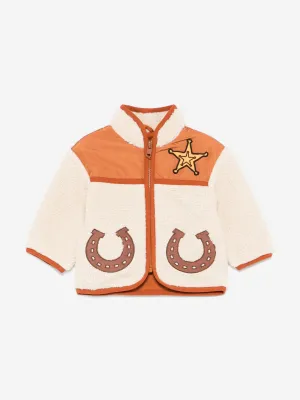 Stella McCartney Baby Boys Fleece Sherrif Jacket in Beige