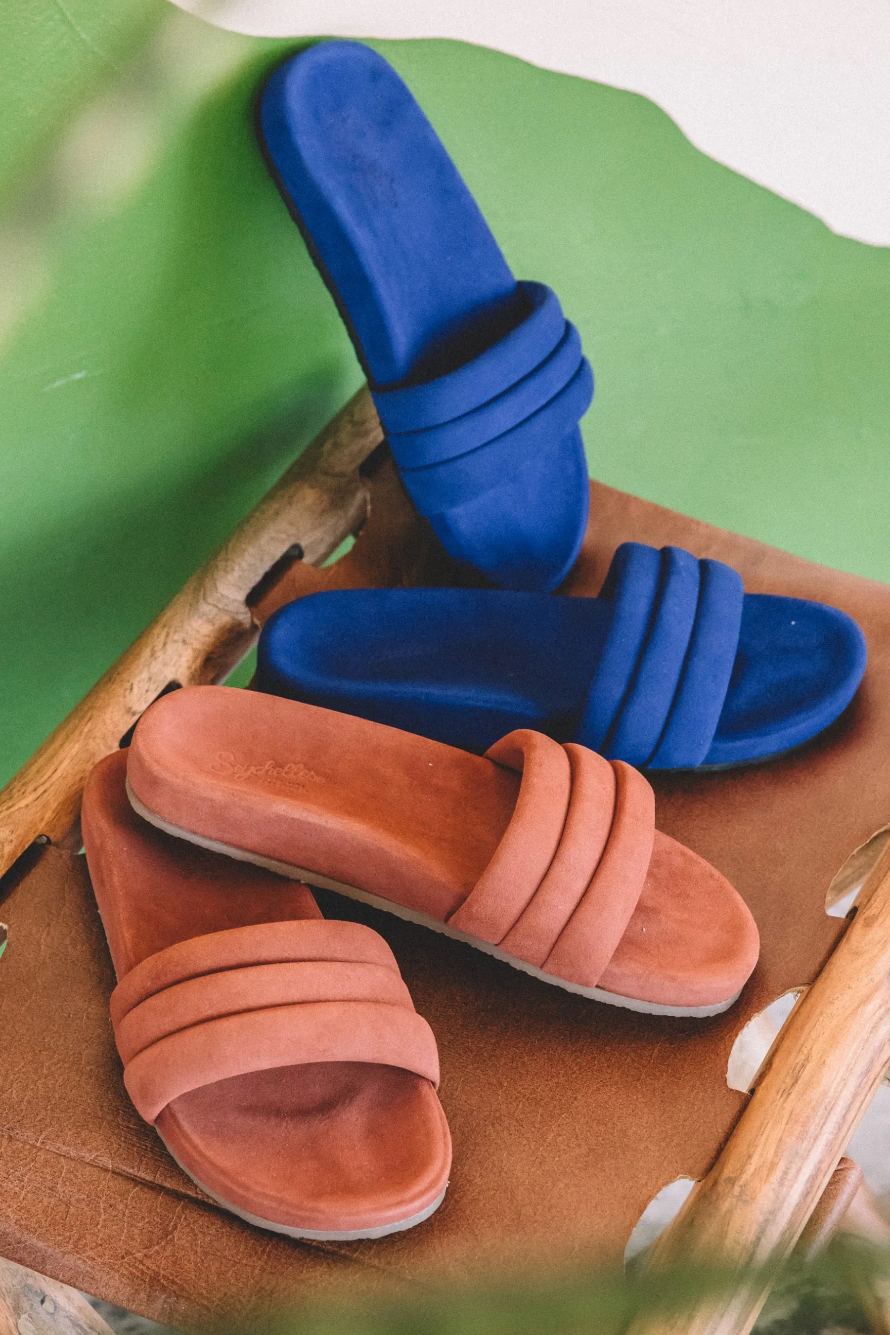 Terracotta Suede Low Key Slide