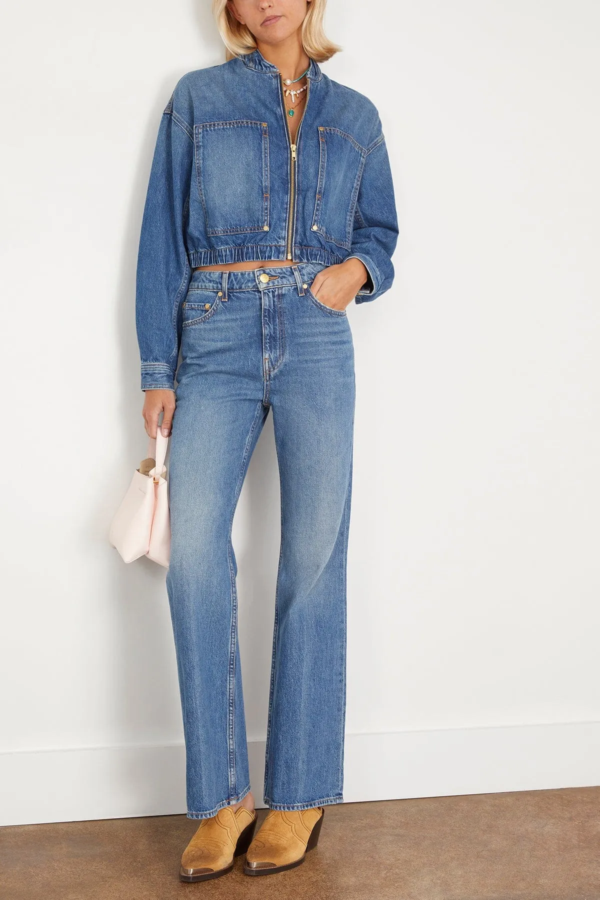 The Martine Jean in Danube Medium Indigo Wash