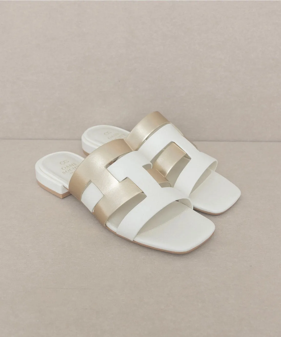 The Parker White Sandal