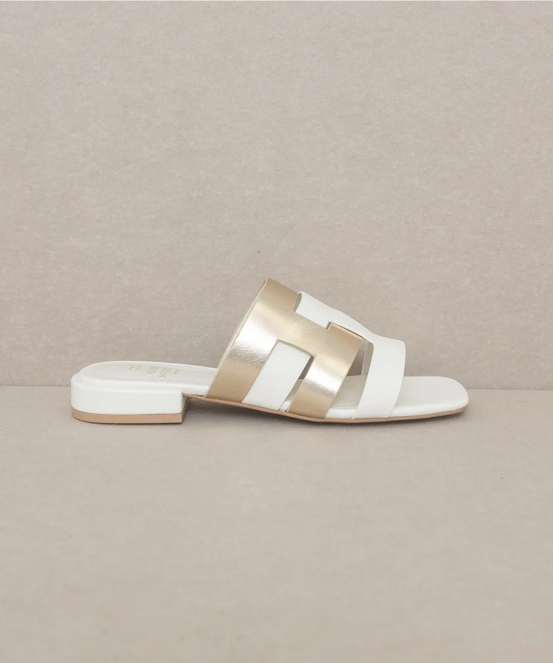 The Parker White Sandal