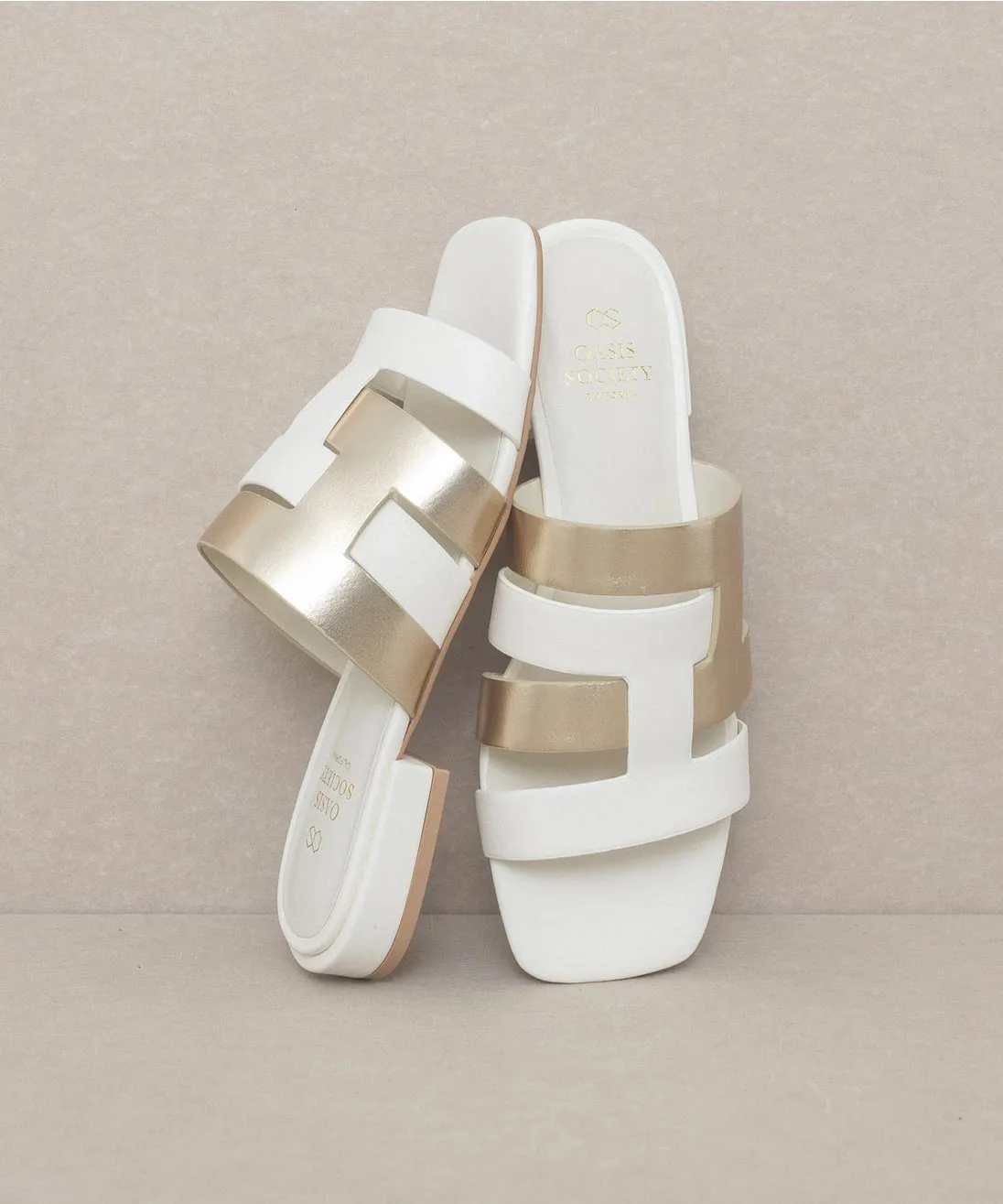 The Parker White Sandal