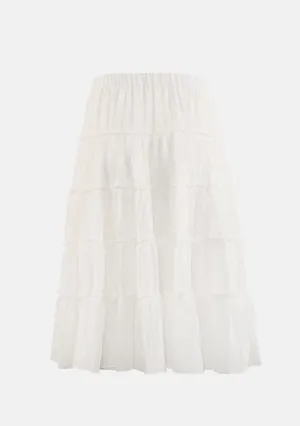 Tiered Midi Skirt